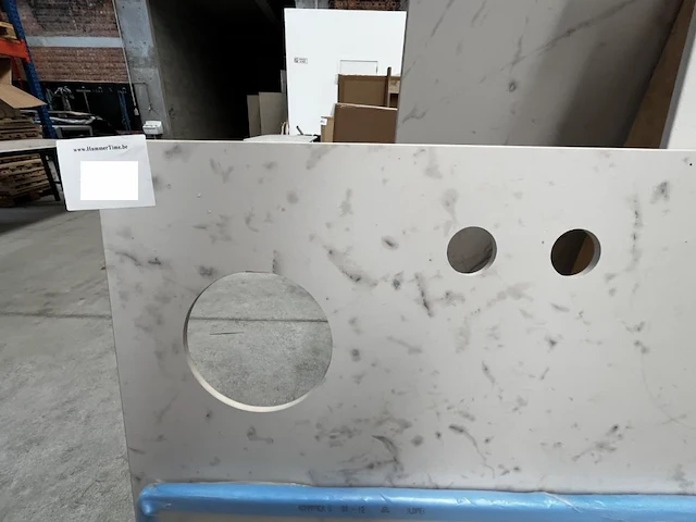 1x keramische werkblad statuarietto bianco matte - 3000x630mm - afbeelding 2 van  4