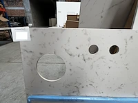 1x keramische werkblad statuarietto bianco matte - 3000x630mm - afbeelding 2 van  4