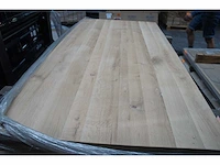 1x massief eiken tafelblad 1m60 - afbeelding 2 van  4