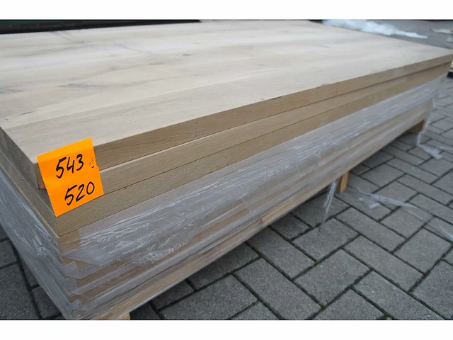 1x massief eiken tafelblad 2m10 - afbeelding 3 van  3
