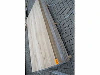 1x massief eiken tafelblad 2m10 - afbeelding 1 van  4