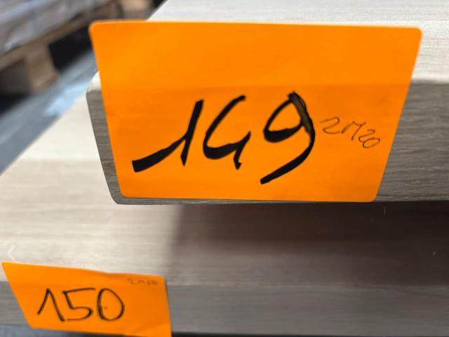 1x massief eiken tafelblad 2m20 - afbeelding 2 van  5