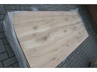 1x massief eiken tafelblad 2m50 - afbeelding 1 van  2