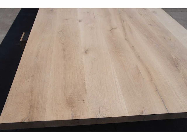 1x massief eiken tafelblad 2m50 - afbeelding 4 van  6