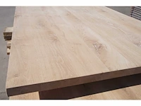 1x massief eiken tafelblad 2m50 - afbeelding 5 van  6