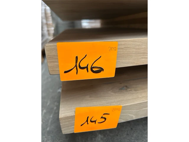1x massief eiken tafelblad 2m50 - afbeelding 5 van  5