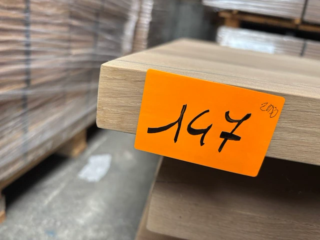1x massief eiken tafelblad 2m50 - afbeelding 4 van  4