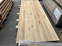 1x massief eiken tafelblad 2m50 - afbeelding 1 van  4
