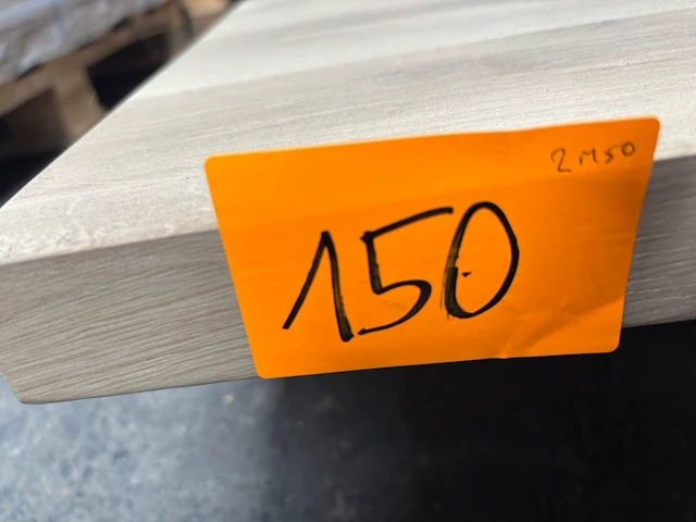 1x massief eiken tafelblad 2m50 - afbeelding 3 van  4