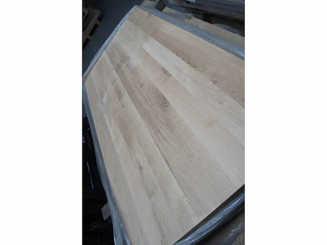 1x massief eiken tafelblad 2m - afbeelding 4 van  6