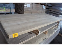 1x massief eiken tafelblad boomstameffect 2m40 - afbeelding 1 van  5