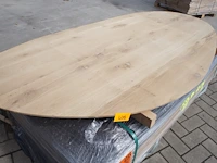 1x massief eiken tafelblad organisch 2m40 - afbeelding 1 van  5