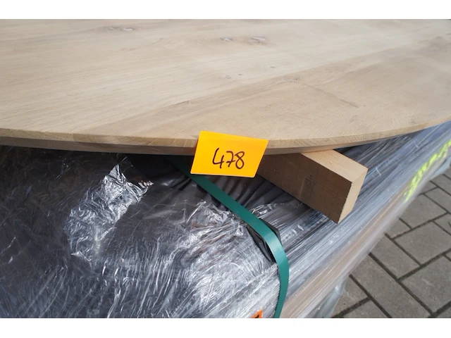 1x massief eiken tafelblad organisch 2m40 - afbeelding 2 van  5
