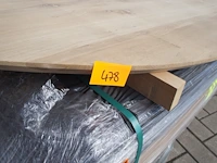 1x massief eiken tafelblad organisch 2m40 - afbeelding 2 van  5