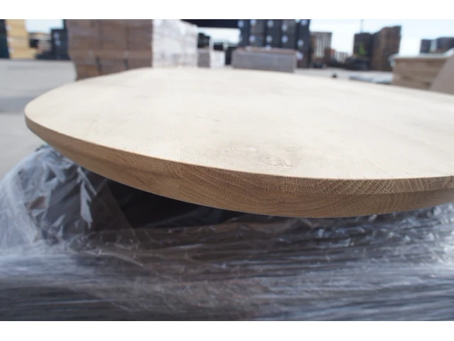 1x massief eiken tafelblad organisch 2m40 - afbeelding 3 van  5