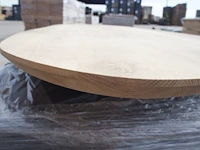 1x massief eiken tafelblad organisch 2m40 - afbeelding 3 van  5