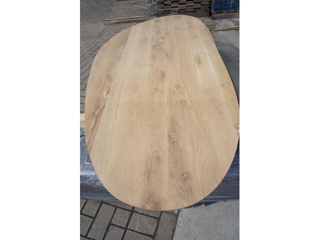 1x massief eiken tafelblad organisch 2m40 - afbeelding 5 van  5
