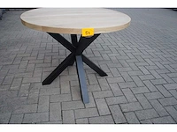 1x massief eiken tafelblad rond 1m - afbeelding 1 van  4