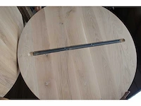 1x massief eiken tafelblad rond 1m - afbeelding 2 van  5