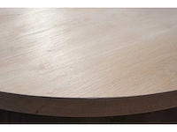 1x massief eiken tafelblad rond 1m - afbeelding 4 van  5