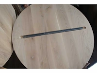 1x massief eiken tafelblad rond 1m - afbeelding 4 van  7