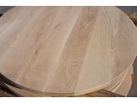 1x massief eiken tafelblad rond 1m - afbeelding 5 van  7