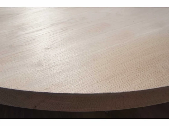 1x massief eiken tafelblad rond 1m - afbeelding 7 van  7