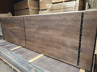 1x massief eiken vergadertafelblad 4m - afbeelding 4 van  4