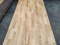 1x massief eiken vergadertafelblad 4m - afbeelding 2 van  4