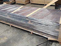 1x massief eiken vergadertafelblad 4m - afbeelding 3 van  4