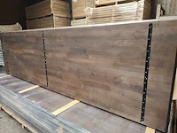 1x massief eiken vergadertafelblad 4m - afbeelding 4 van  4