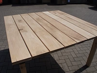 1x massieve buitentafel eik 1m50 - afbeelding 5 van  5