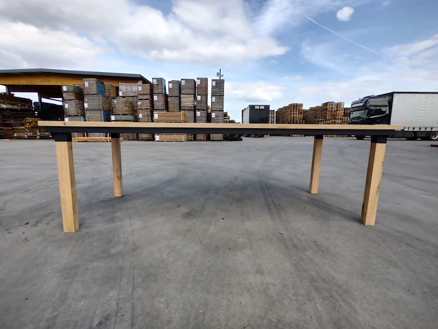 1x massieve buitentafel eik 2m80 - afbeelding 2 van  8