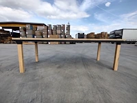 1x massieve buitentafel eik 2m80 - afbeelding 2 van  8