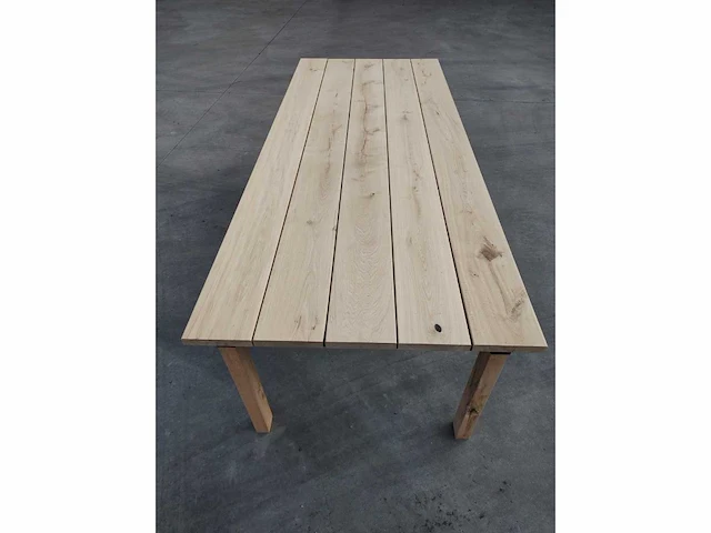 1x massieve buitentafel eik 2m80 - afbeelding 1 van  8