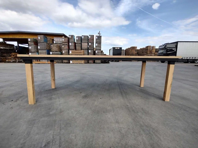 1x massieve buitentafel eik 2m80 - afbeelding 2 van  8