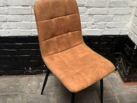 1x microfiber stoel cognac - afbeelding 1 van  1