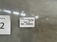1x mortex tafelblad boot oval pietra di savoia perla - 2200x900mm - afbeelding 2 van  2