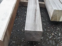 1x padouk poortpaal 115x115 - afbeelding 4 van  4