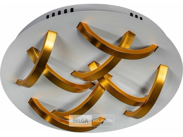 1x plafondlamp eth wit-goud led - afbeelding 1 van  3