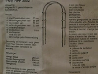 1x rozenboog voor in de tuin h 100 cm - afbeelding 3 van  3