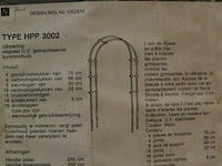 1x rozenboog voor in de tuin h 100 cm - afbeelding 3 van  3