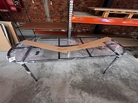 1x stalen onderstel - 2520x840x750mm - afbeelding 2 van  4