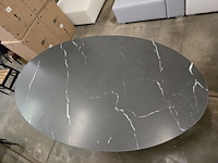 1x tafelblad ovaal keramiek 220x120 nero zwart - afbeelding 6 van  6