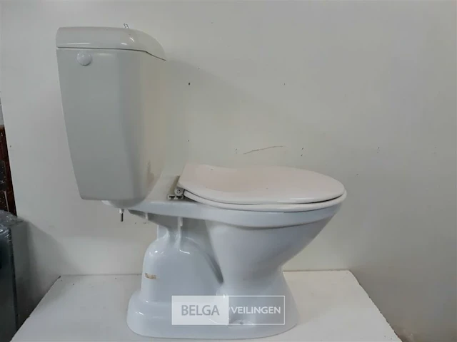 1x toilet pvc deksel + pvc spoelbak - afbeelding 2 van  3