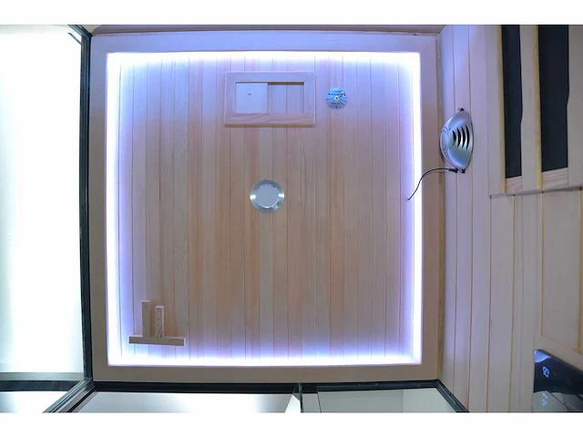 1x unieke sauna met douche - infrarood combinatie links showroommodel - afbeelding 2 van  8