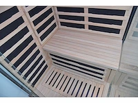 1x unieke sauna met douche - infrarood combinatie links showroommodel - afbeelding 4 van  8