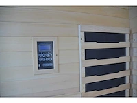 1x unieke sauna met douche - infrarood combinatie links showroommodel - afbeelding 7 van  8