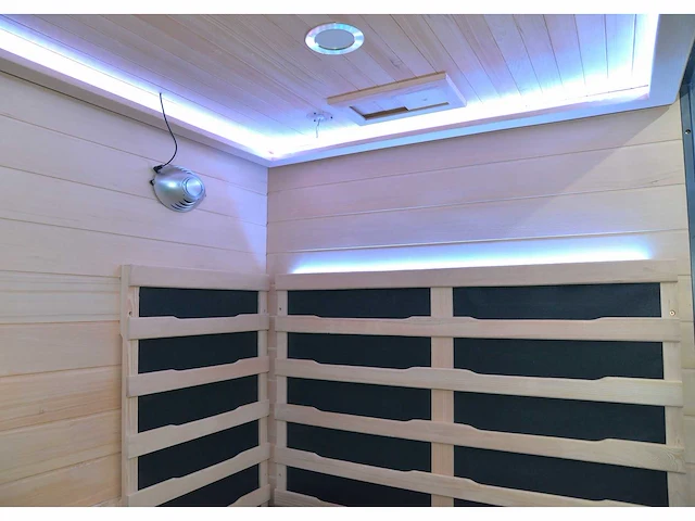 1x unieke sauna met douche - infrarood combinatie links showroommodel - afbeelding 8 van  8