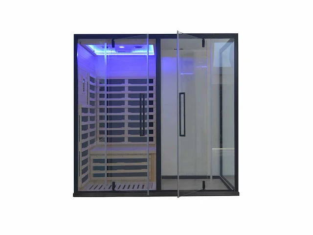 1x unieke sauna met douche - infrarood combinatie - afbeelding 3 van  10